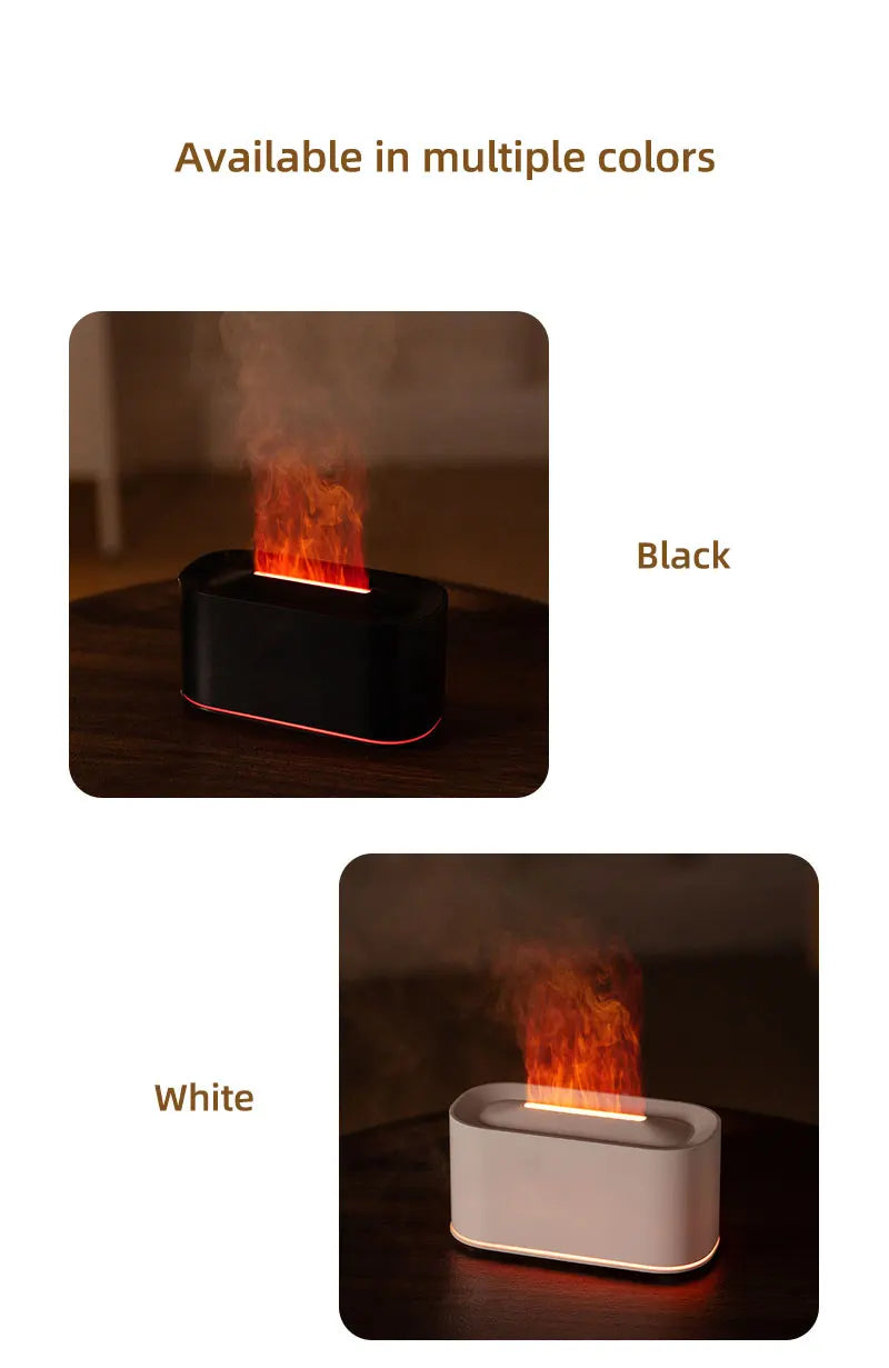 FlameAura™ Simulation LED Fire Diffuser & Humidifier