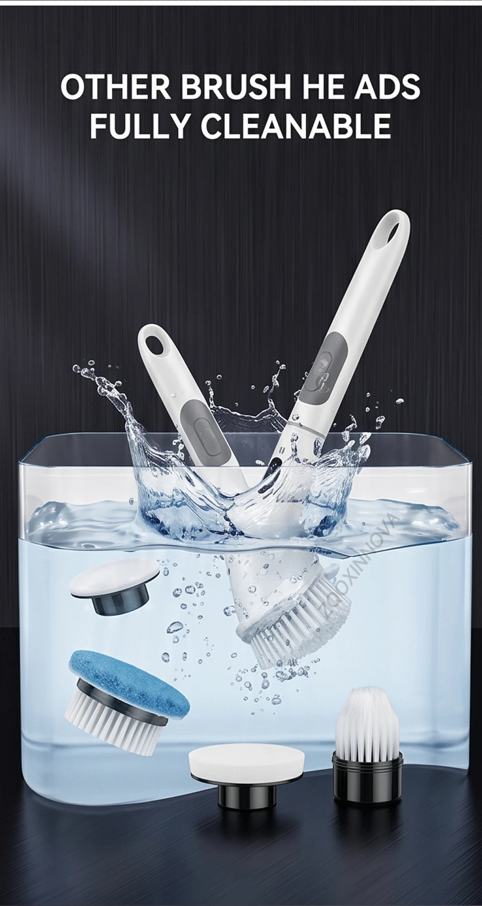 TurboScrub™ Cordless Electric Spin Scrubber