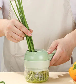 SwiftChop™ 4-in-1 Handheld Electric Veggie Slicer