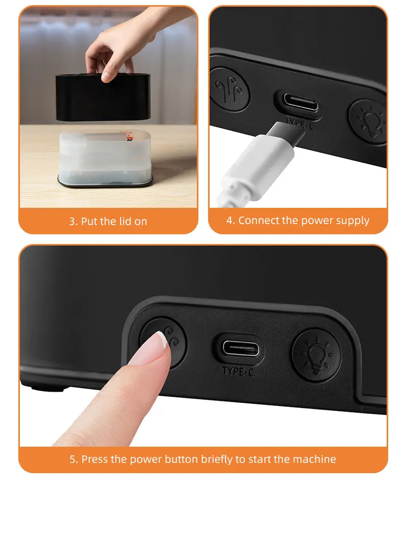 FlameAura™ Simulation LED Fire Diffuser & Humidifier