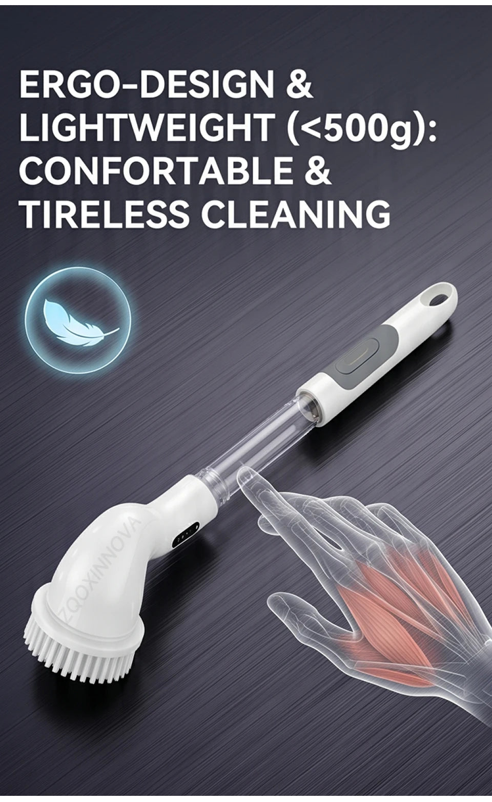 TurboScrub™ Cordless Electric Spin Scrubber