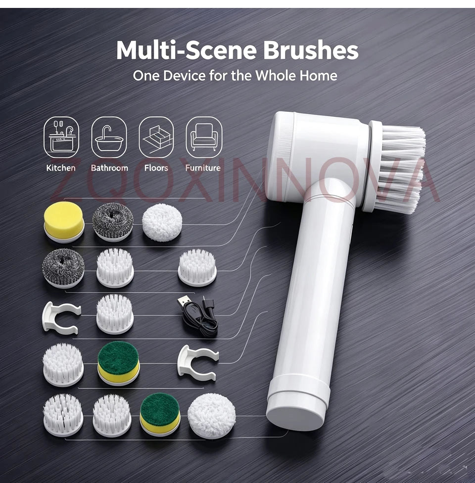 TurboScrub™ Cordless Electric Spin Scrubber