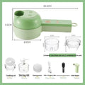 SwiftChop™ 4-in-1 Handheld Electric Veggie Slicer
