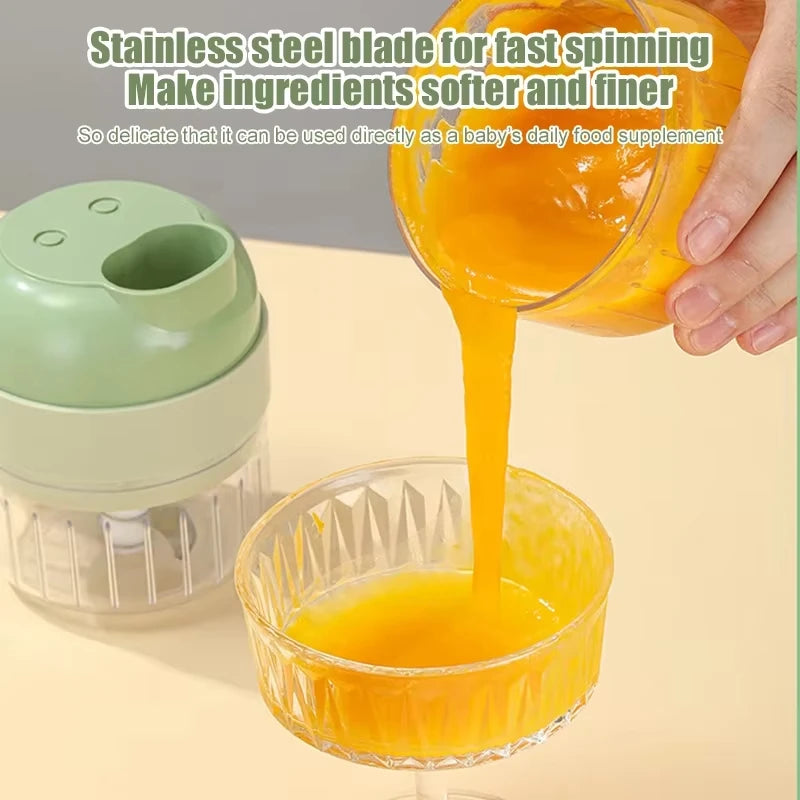 SwiftChop™ 4-in-1 Handheld Electric Veggie Slicer