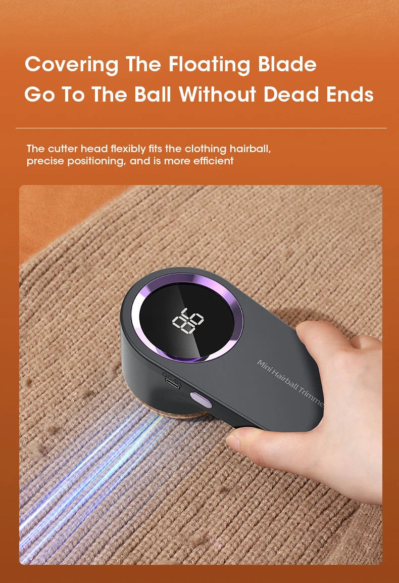 SwiftShave™ Digital LED Fabric & Lint Shaver