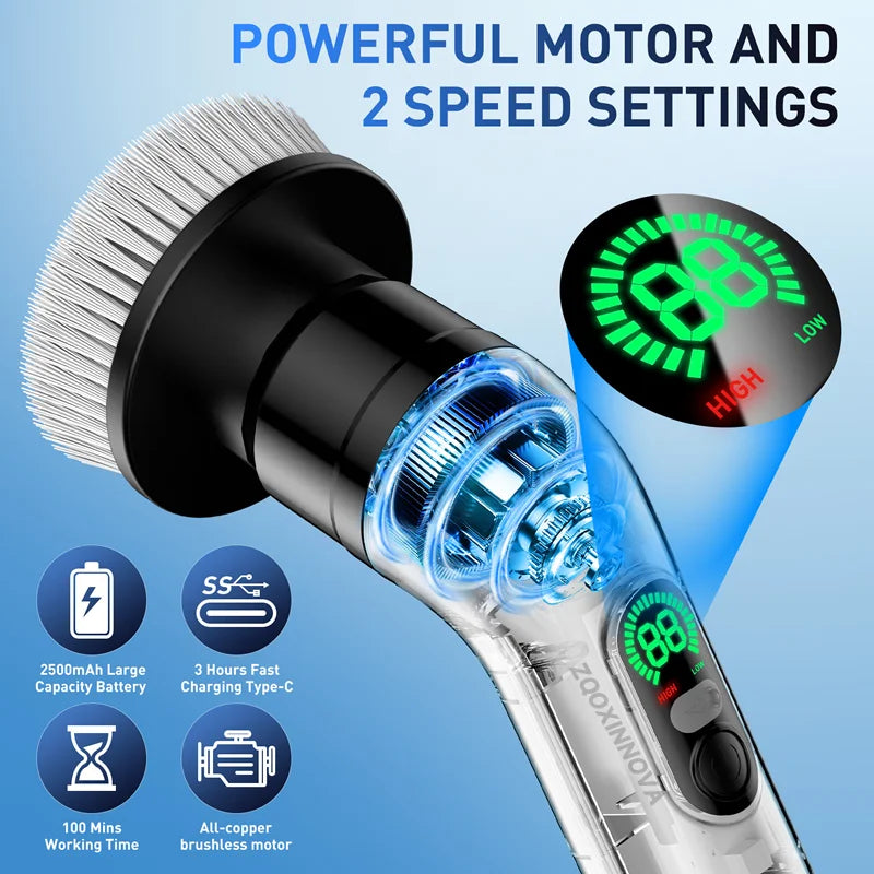 TurboScrub™ Cordless Electric Spin Scrubber