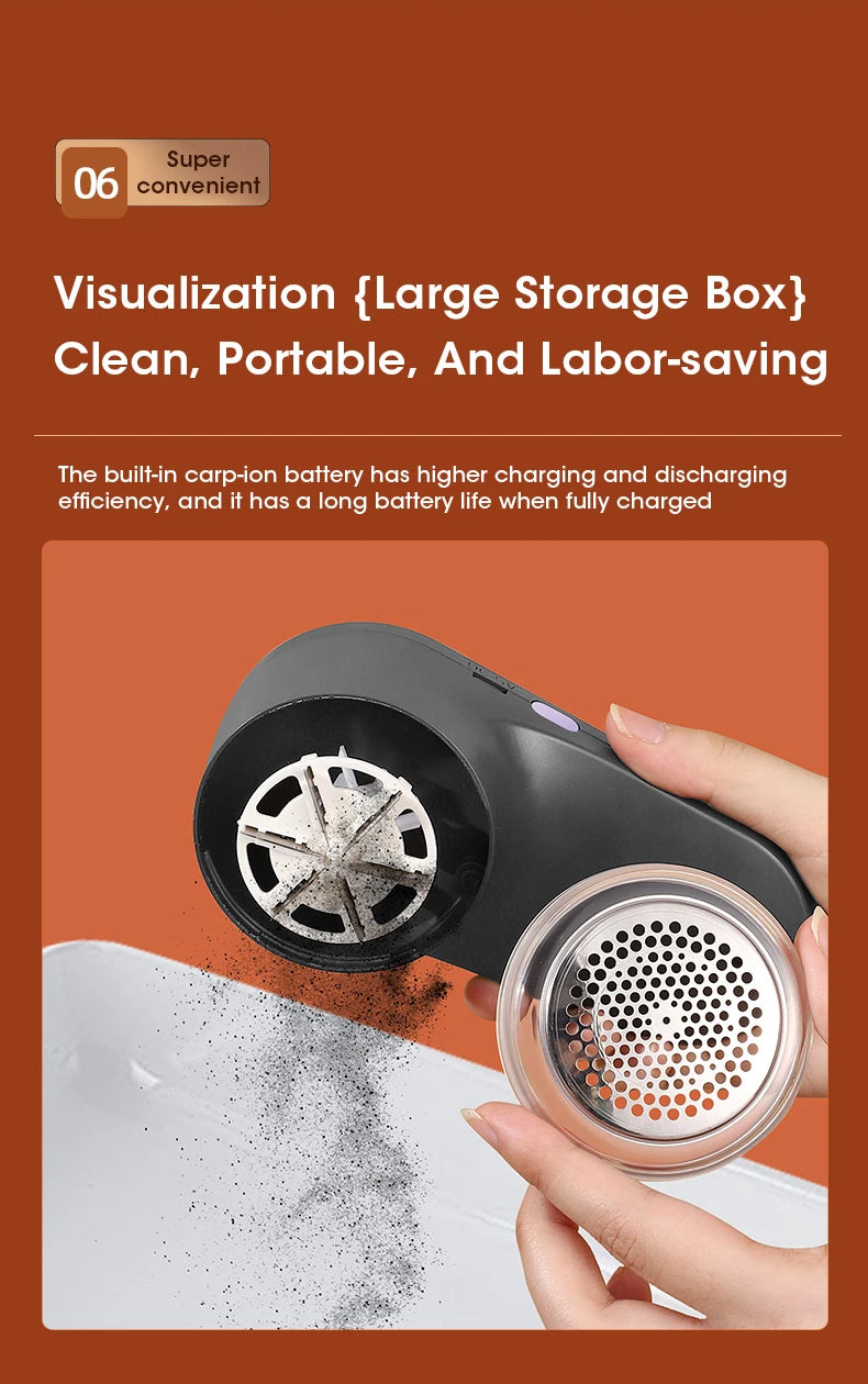 SwiftShave™ Digital LED Fabric & Lint Shaver