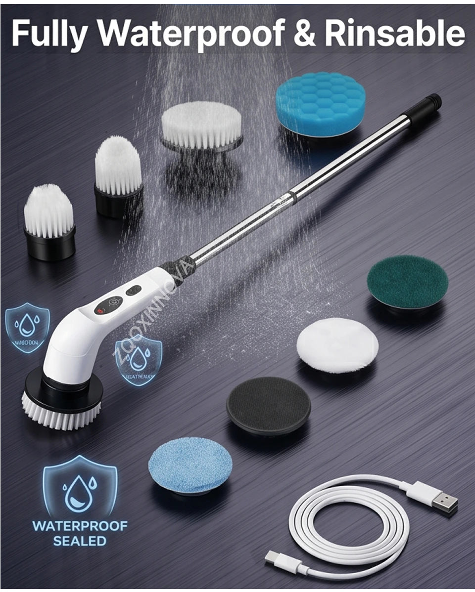 TurboScrub™ Cordless Electric Spin Scrubber