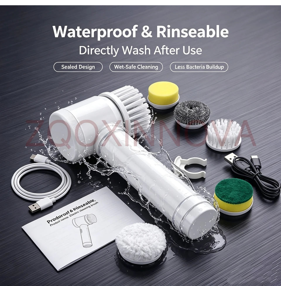 TurboScrub™ Cordless Electric Spin Scrubber