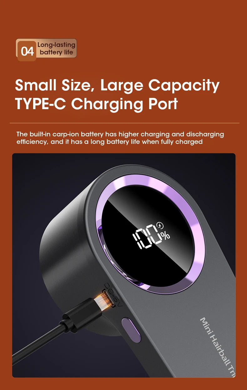 SwiftShave™ Digital LED Fabric & Lint Shaver