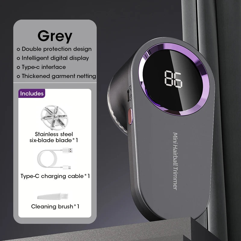 SwiftShave™ Digital LED Fabric & Lint Shaver