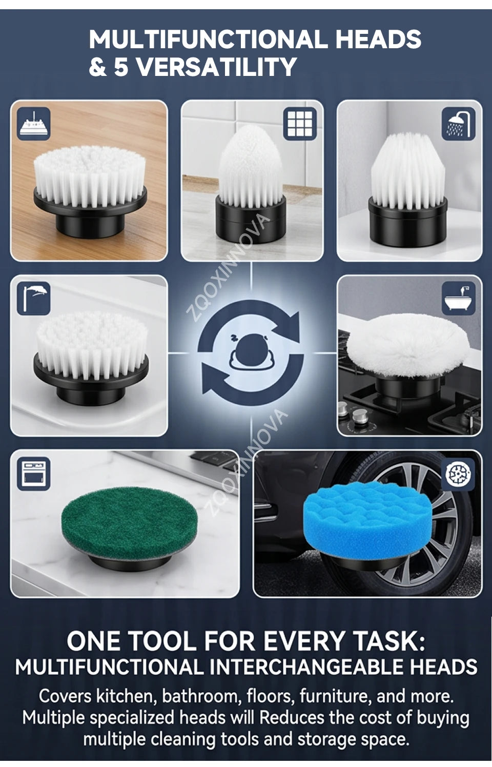 TurboScrub™ Cordless Electric Spin Scrubber