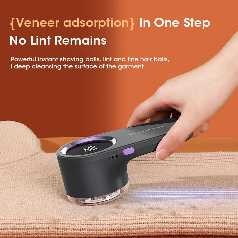 SwiftShave™ Digital LED Fabric & Lint Shaver