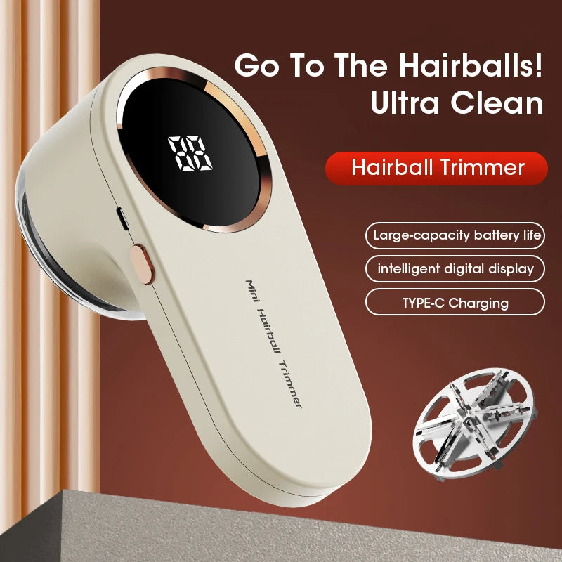 SwiftShave™ Digital LED Fabric & Lint Shaver