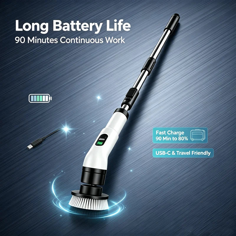 TurboScrub™ Cordless Electric Spin Scrubber