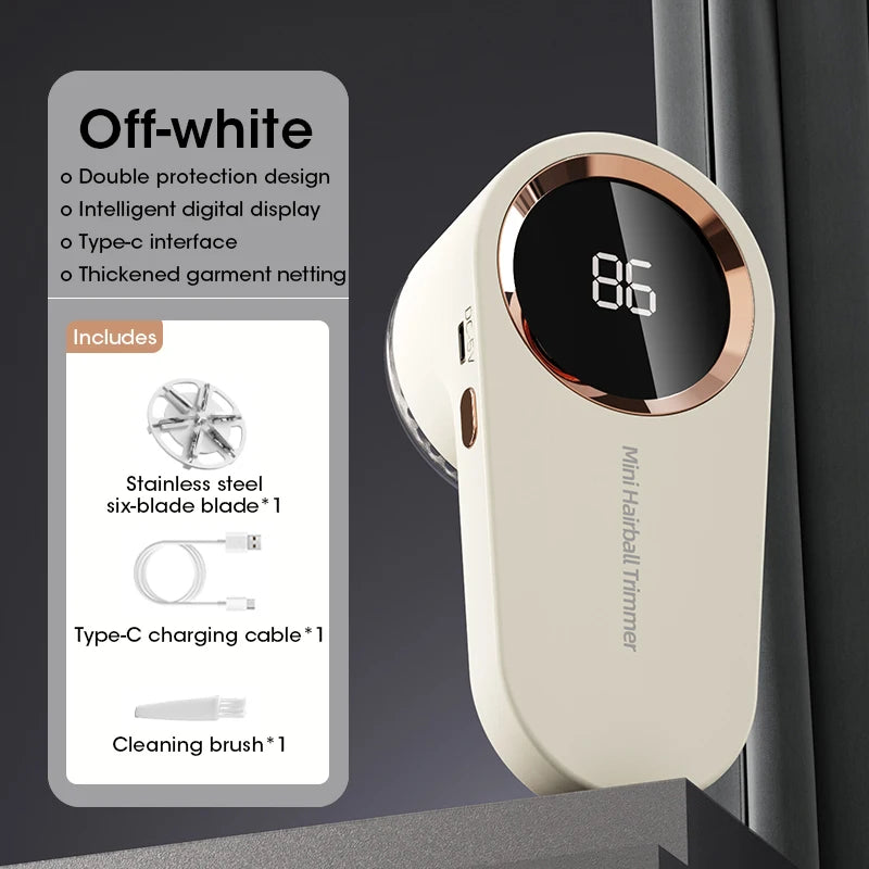 SwiftShave™ Digital LED Fabric & Lint Shaver