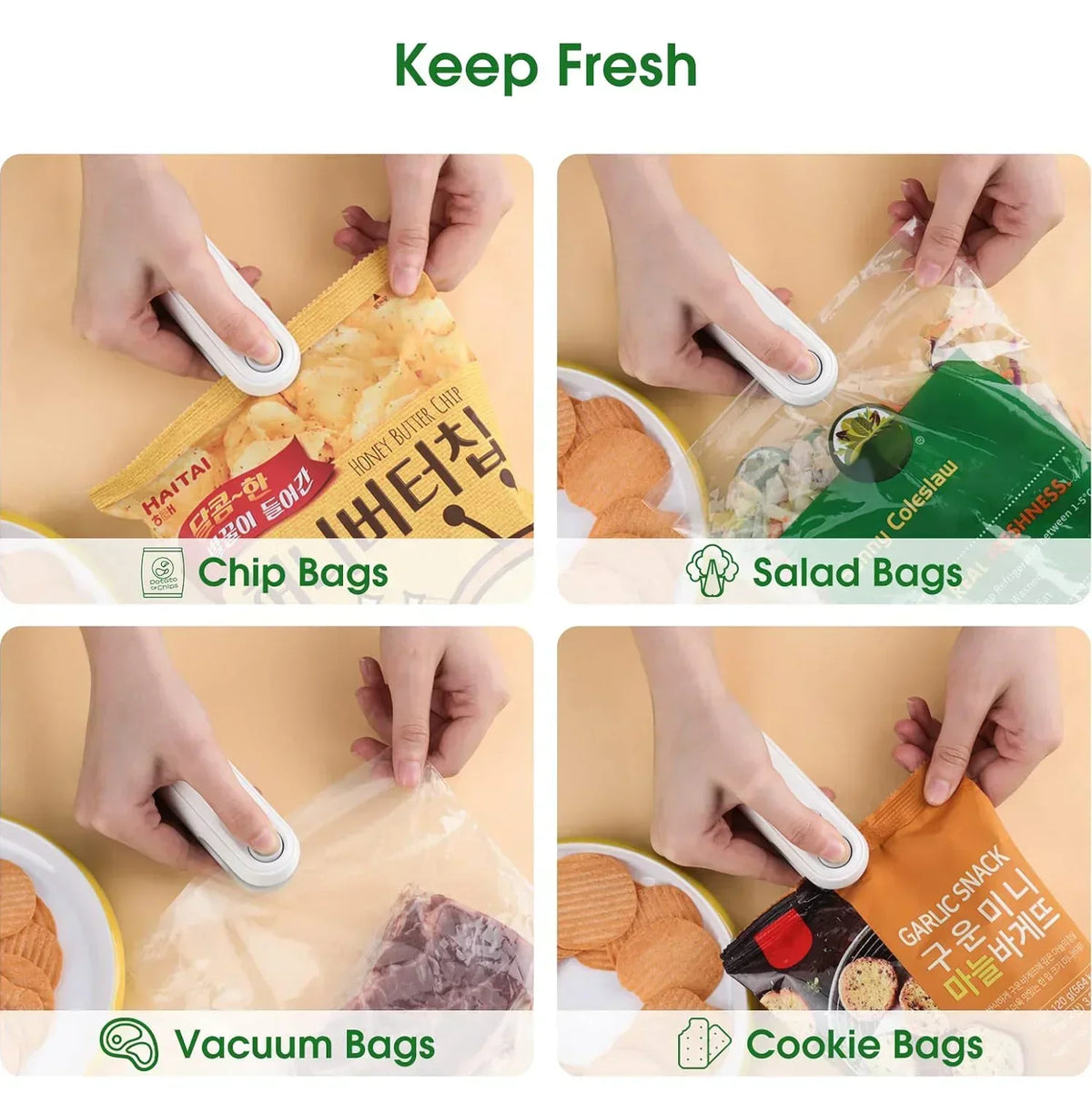 FreshSeal™ 2-in-1 Magnetic Mini Bag Sealer