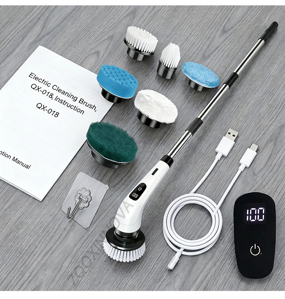 TurboScrub™ Cordless Electric Spin Scrubber