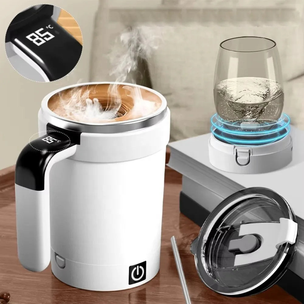 SwiftMix™ Auto Magnetic Self-Stirring Mug