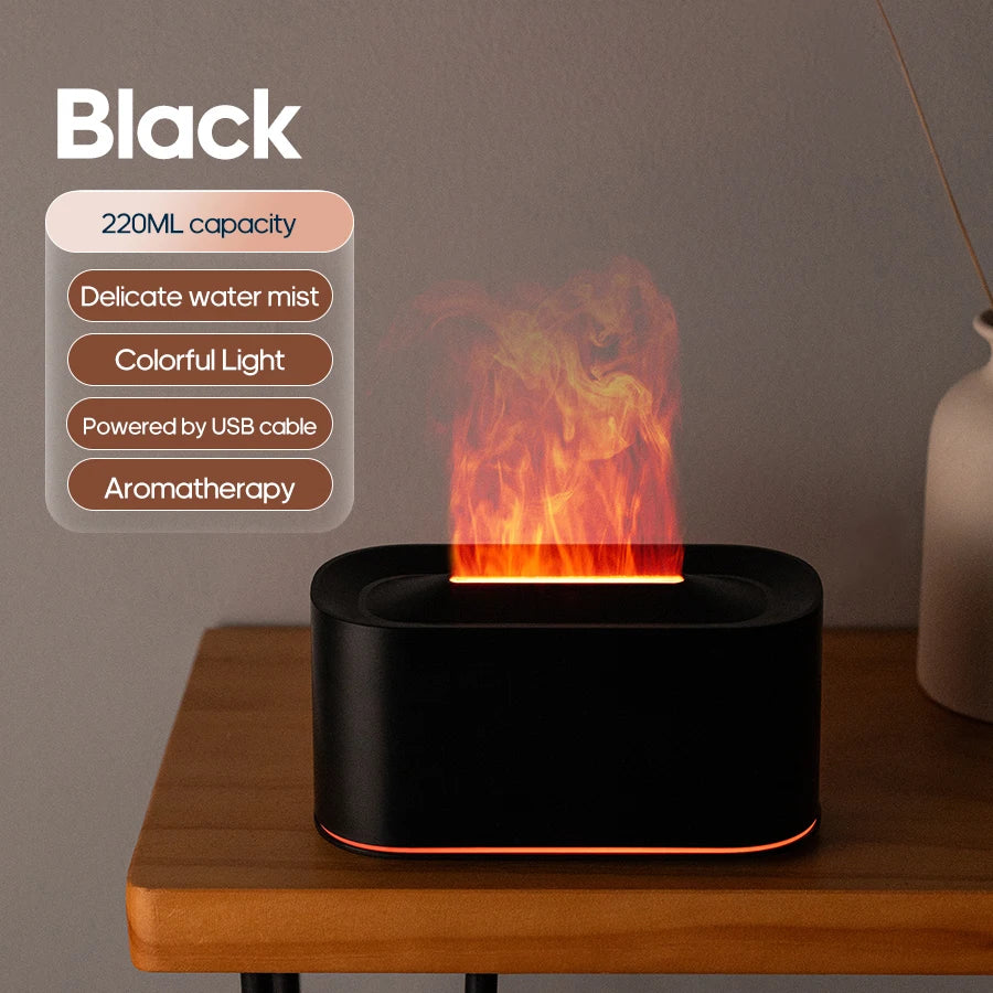 FlameAura™ Simulation LED Fire Diffuser & Humidifier