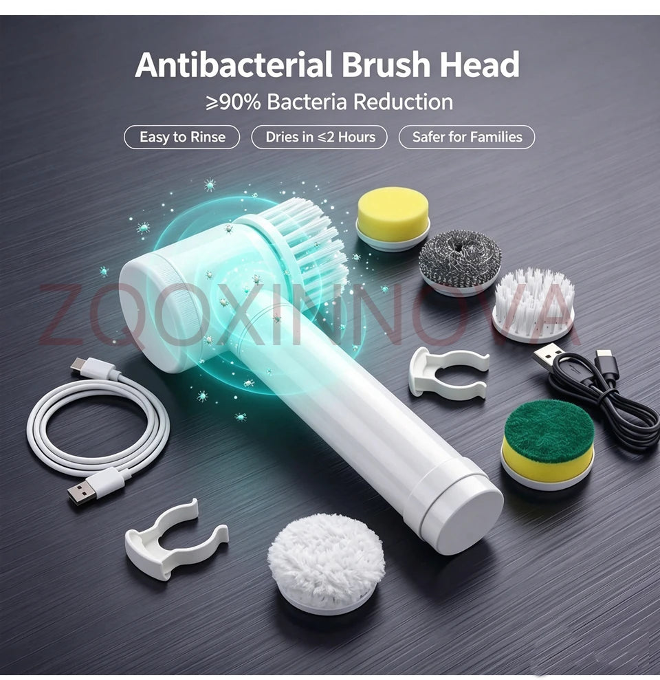 TurboScrub™ Cordless Electric Spin Scrubber